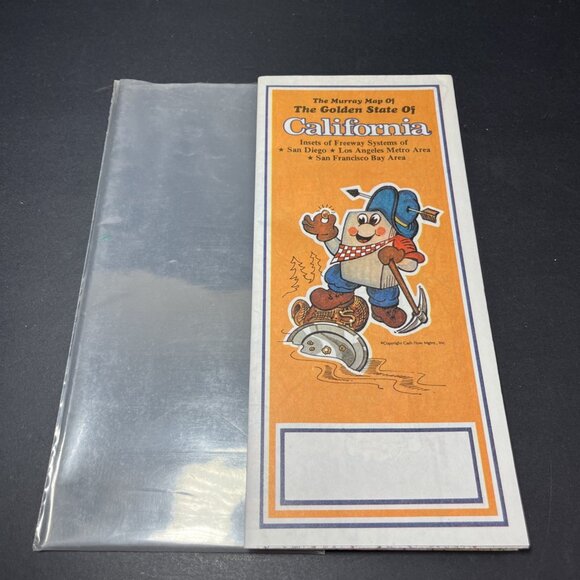 1978  The Murray Map Of The Golden State Of California Insets Of Freeway Systems - Picture 3 of 12